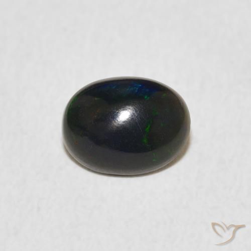 0.60ct Natürlicher Mehrfarbig Opal, Oval, Lichtundurchlässig
