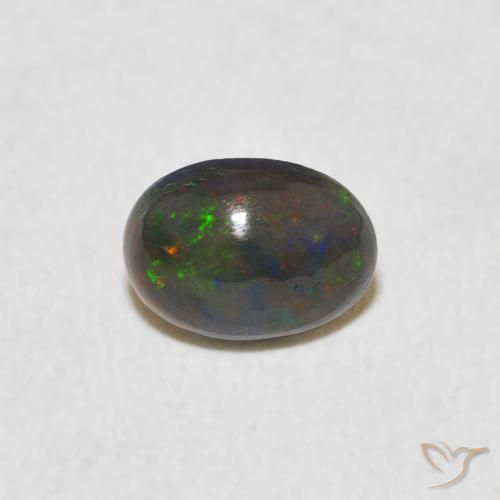 0.48ct Natürlicher Mehrfarbig Opal, Oval, Lichtundurchlässig