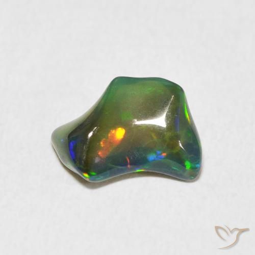 1.66ct Natürlicher Mehrfarbig Opal, Fantasie, Lichtundurchlässig, Photo A