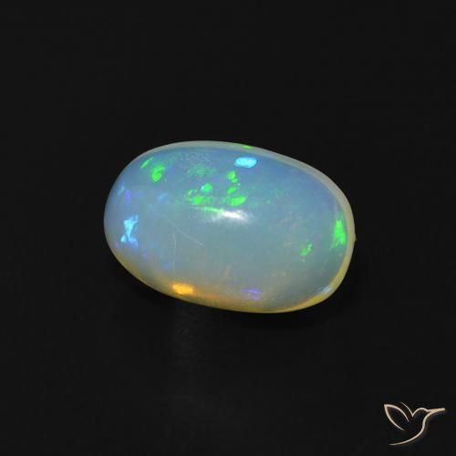 9,17 ctw natürlicher Mehrfarbig Opal, Oval, Transparent
