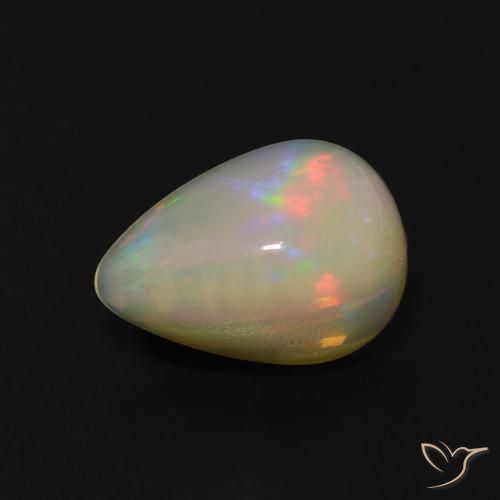 9,17 ctw natürlicher Mehrfarbig Opal, Birnenform, Transparent