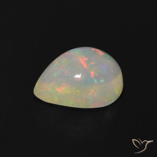 9,17 ctw natürlicher Mehrfarbig Opal, Birnenform, Transparent