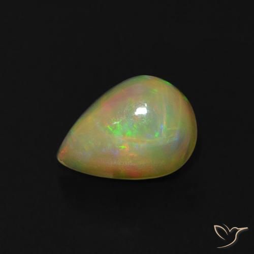 9,17 ctw natürlicher Mehrfarbig Opal, Birnenform, Transparent
