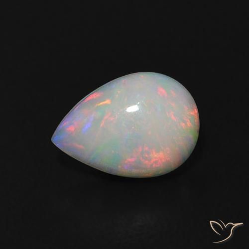 9,17 ctw natürlicher Mehrfarbig Opal, Birnenform, Transparent