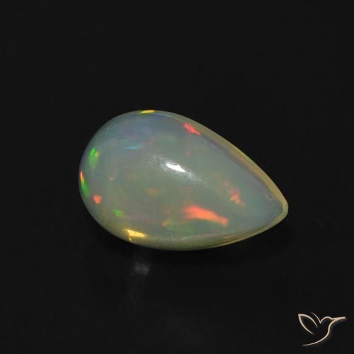 9,17 ctw natürlicher Mehrfarbig Opal, Birnenform, Transparent