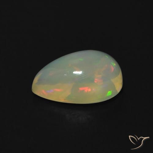 9,17 ctw natürlicher Mehrfarbig Opal, Birnenform, Transparent