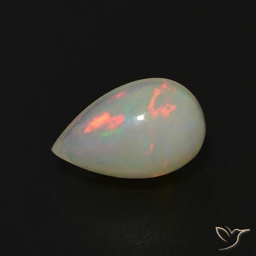 0.64ct Natürlicher Mehrfarbig Opal, Birnenform, Transparent