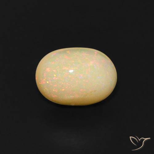 0.52ct Natürlicher Mehrfarbig Opal, Oval, Transparent
