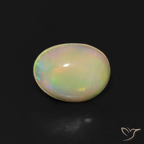 0.52ct Natürlicher Mehrfarbig Opal, Oval, Transparent