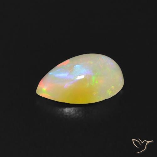 9,17 ctw natürlicher Mehrfarbig Opal, Birnenform, Transparent