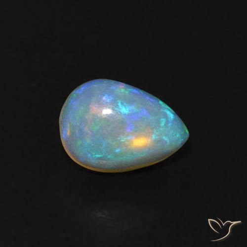 9,17 ctw natürlicher Mehrfarbig Opal, Birnenform, Transparent