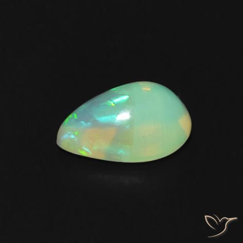 9,17 ctw natürlicher Mehrfarbig Opal, Birnenform, Transparent