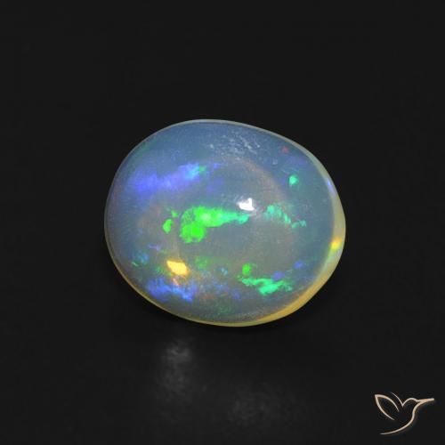 9,17 ctw natürlicher Mehrfarbig Opal, Oval, Transparent