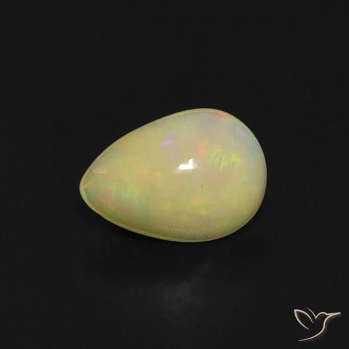 0.42ct Natürlicher Mehrfarbig Opal, Birnenform, Transparent