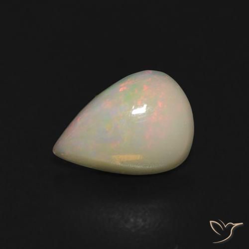 0.41ct Natürlicher Mehrfarbig Opal, Birnenform, Transparent