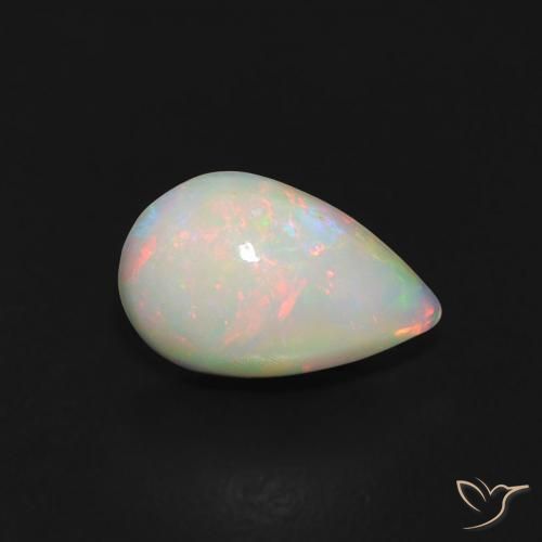 9,17 ctw natürlicher Mehrfarbig Opal, Birnenform, Transparent