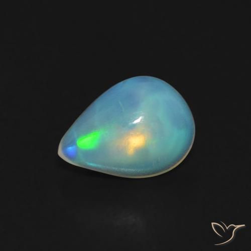 0.42ct Natürlicher Mehrfarbig Opal, Birnenform, Transparent