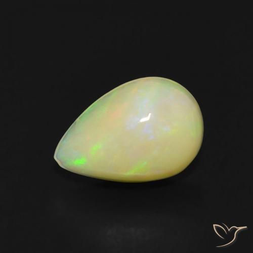 0.54ct Natürlicher Mehrfarbig Opal, Birnenform, Transparent