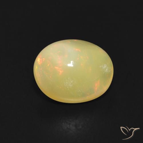 0.74ct Natürlicher Mehrfarbig Opal, Oval, Transparent