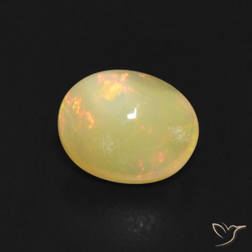 9,17 ctw natürlicher Mehrfarbig Opal, Oval, Transparent