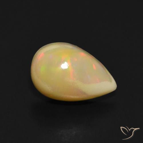 0.93ct Natürlicher Mehrfarbig Opal, Birnenform, Transparent