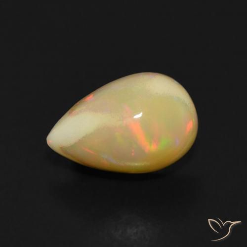 9,17 ctw natürlicher Mehrfarbig Opal, Birnenform, Transparent