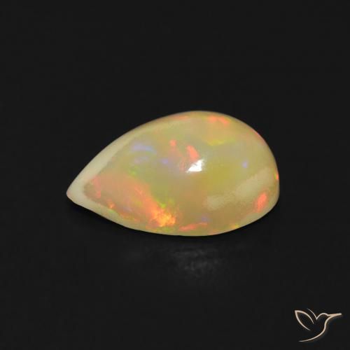 9,17 ctw natürlicher Mehrfarbig Opal, Birnenform, Transparent