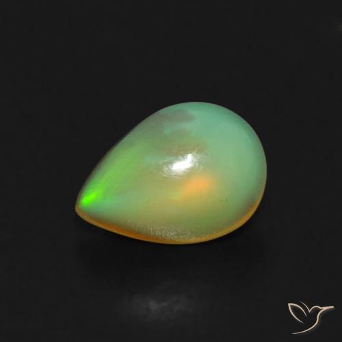 9,17 ctw natürlicher Mehrfarbig Opal, Birnenform, Transparent