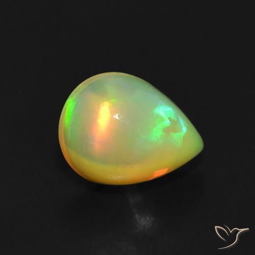 9,17 ctw natürlicher Mehrfarbig Opal, Birnenform, Transparent