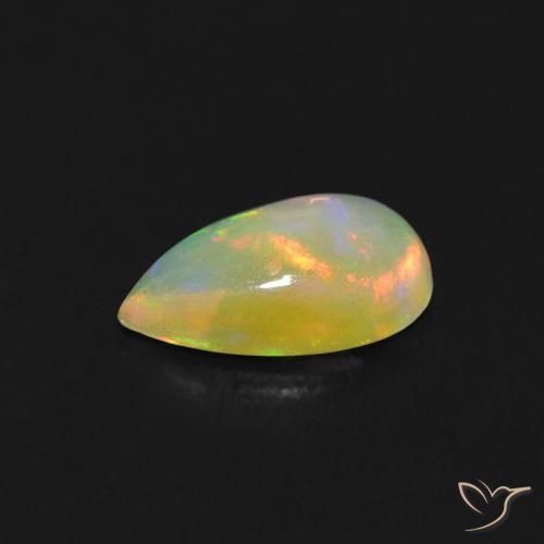 9,17 ctw natürlicher Mehrfarbig Opal, Birnenform, Transparent