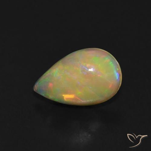 9,17 ctw natürlicher Mehrfarbig Opal, Birnenform, Transparent