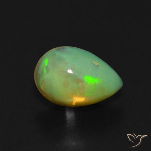 9,17 ctw natürlicher Mehrfarbig Opal, Birnenform, Transparent