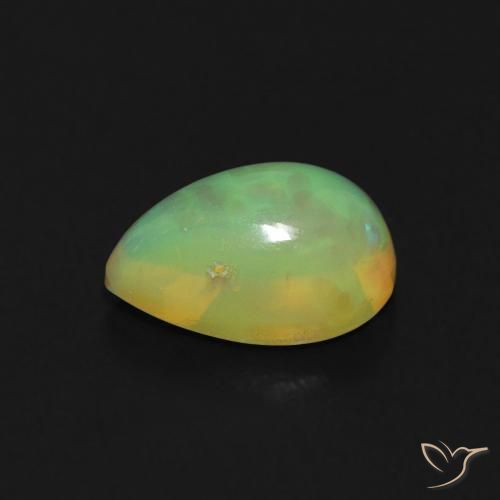 9,17 ctw natürlicher Mehrfarbig Opal, Birnenform, Transparent
