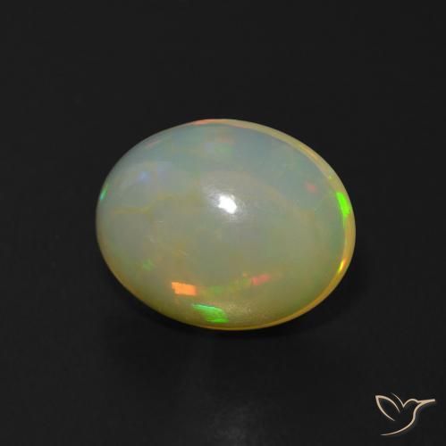 9,17 ctw natürlicher Mehrfarbig Opal, Oval, Transparent