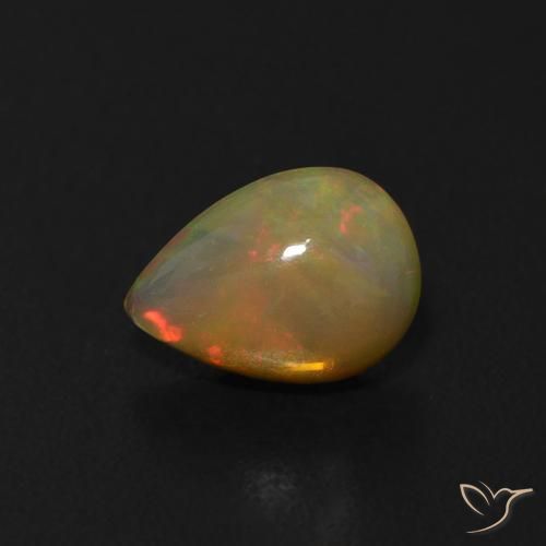 9,17 ctw natürlicher Mehrfarbig Opal, Birnenform, Transparent