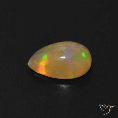 9,17 ctw natürlicher Mehrfarbig Opal, Birnenform, Transparent