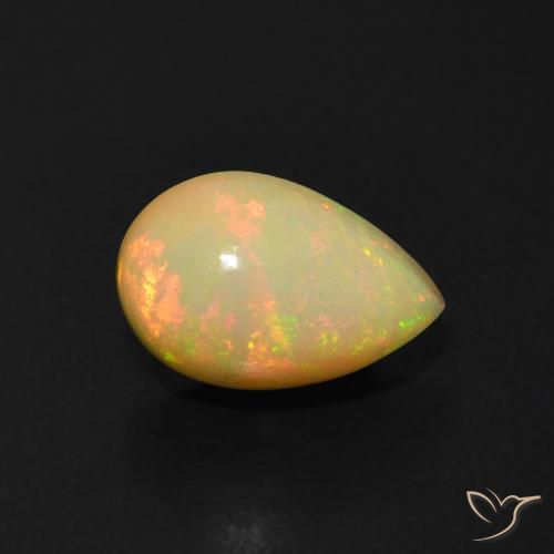 9,17 ctw natürlicher Mehrfarbig Opal, Birnenform, Transparent