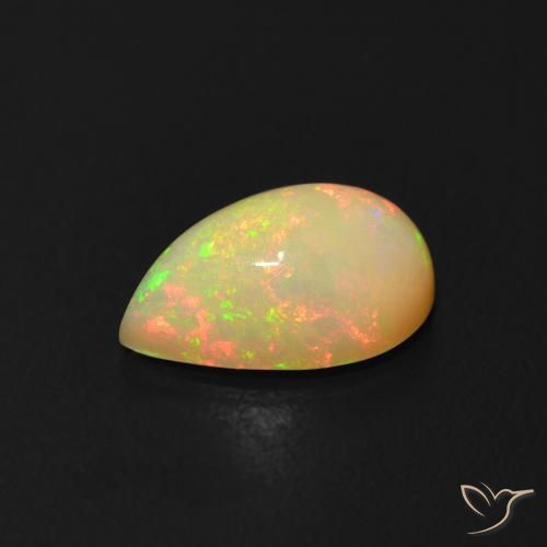 9,17 ctw natürlicher Mehrfarbig Opal, Birnenform, Transparent