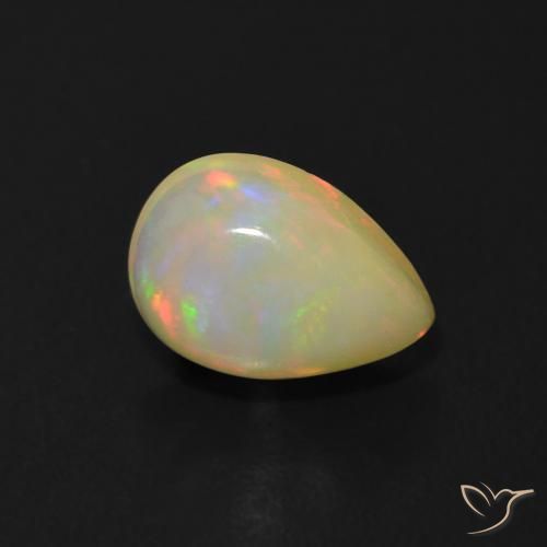 9,17 ctw natürlicher Mehrfarbig Opal, Birnenform, Transparent