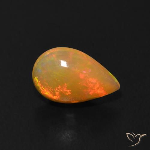9,17 ctw natürlicher Mehrfarbig Opal, Birnenform, Transparent