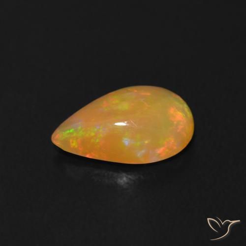 9,17 ctw natürlicher Mehrfarbig Opal, Birnenform, Transparent