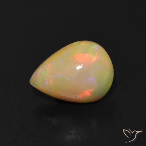 9,17 ctw natürlicher Mehrfarbig Opal, Birnenform, Transparent