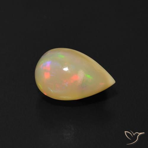 9,17 ctw natürlicher Mehrfarbig Opal, Birnenform, Transparent