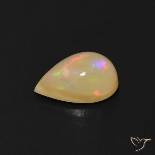 9,17 ctw natürlicher Mehrfarbig Opal, Birnenform, Transparent