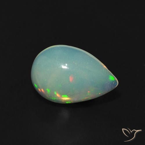 9,17 ctw natürlicher Mehrfarbig Opal, Birnenform, Transparent