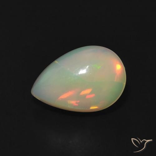 9,17 ctw natürlicher Mehrfarbig Opal, Birnenform, Transparent