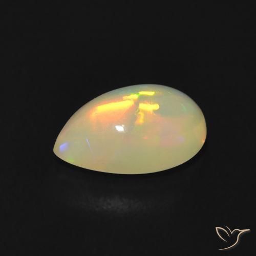 9,17 ctw natürlicher Mehrfarbig Opal, Birnenform, Transparent
