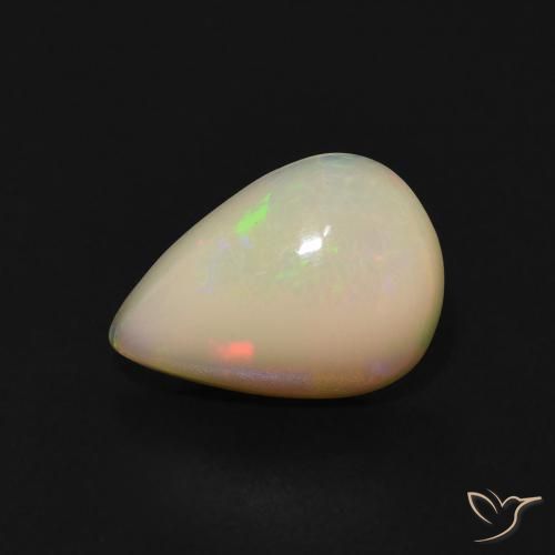 1.07ct Natürlicher Mehrfarbig Opal, Birnenform, Transparent