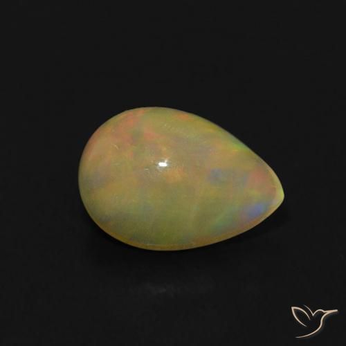 9,17 ctw natürlicher Mehrfarbig Opal, Birnenform, Transparent