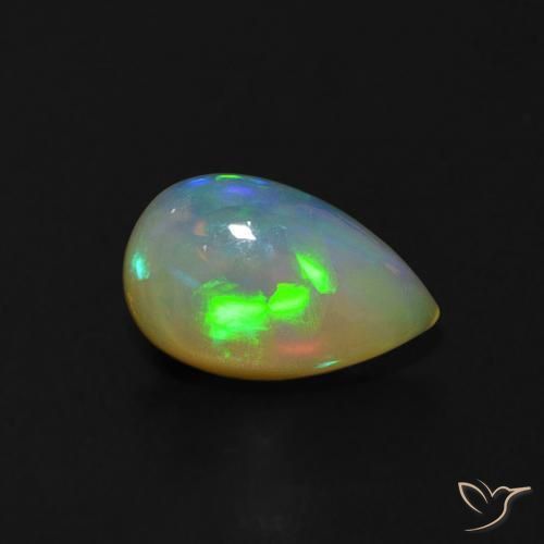 9,17 ctw natürlicher Mehrfarbig Opal, Birnenform, Transparent